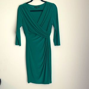 Wrap-Front Jersey Dress